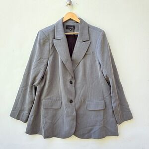 NEW 11 Honore Gray Women's 18 Plus Size Career Office Business Casual Blazer